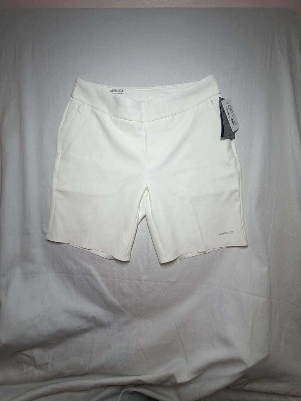 Annika by Cutter & Buck Women's Competitor Golf Shorts White Size Medium